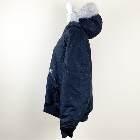 Vans Hooded Winter Parka Jacket Size XL Black - Picture 2 of 6